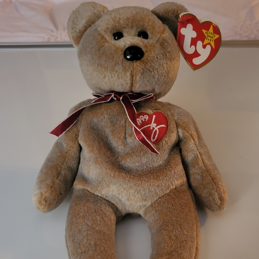 Ty Beanie Baby Bear 1999 Signature